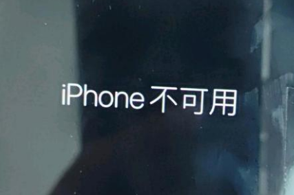 信丰苹果服务网点分享锁屏界面显示“iPhone 不可用”如何解决 