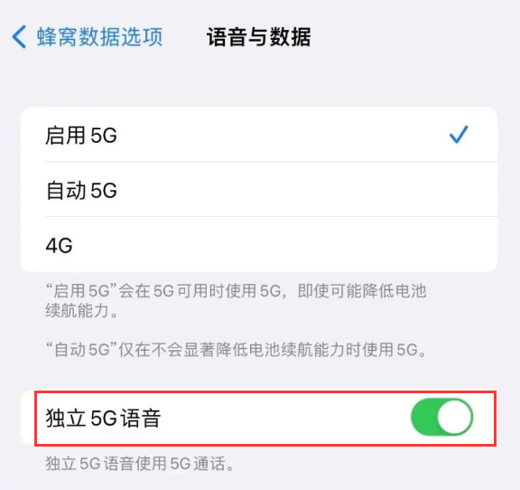 信丰苹果14维修分享iPhone 14 Pro如何开启VoNR 
