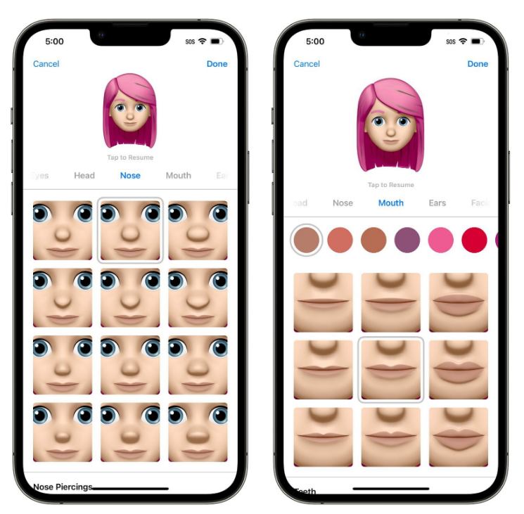 信丰苹果手机维修分享​iOS 16中的拟我表情有了哪些变化和升级 
